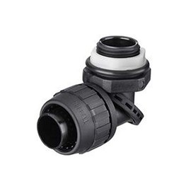 Hubbell PS0759NBK Liquidtight Conduit Connector, Black
