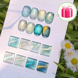 Bymuse light green magnetic gel 8-piece set / 바이뮤즈 연록 자석젤 8종 세트