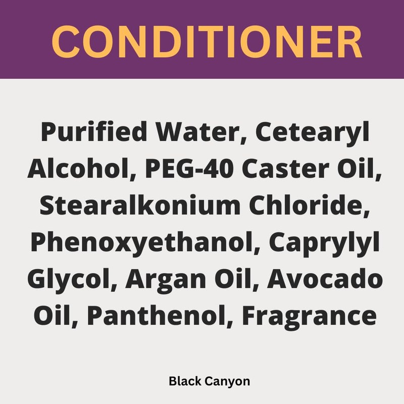 Black Canyon Bergamot Fig Scented Argan Oil Hair Shampoo and