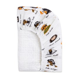 Babyletto 100% Quilted Organic Cotton Changing Pad Cover, GOTS-Certified, Fitted 360°, Ultra-Soft and Breathable Muslin - Women in History