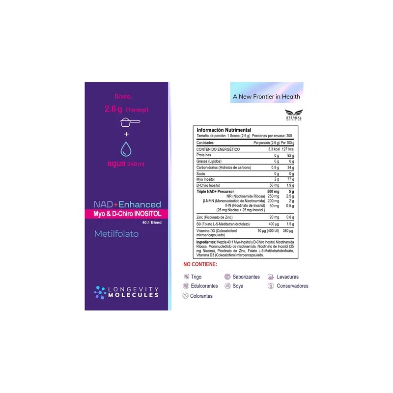 Inositol Nad Enhanced 401 Blend Inositol Con Nad - 200