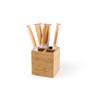 Excelsa Eco Living Bamboo Cutlery Basket/Utensil Holder, Natural Wood, Brown,
