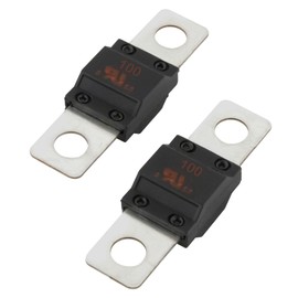 SeKi Midi Screw Fuse High Current Fuse 100 A to 32 V DC - Car Truck Strip Fuse Pack of 2
