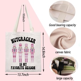 Nutcracker Inspire Gifts Ballet Dancer Tote Bag Nutcracker Ballet Handbag Ballet Lover Gift Nutcracker Squad Gift (Nutcracker)