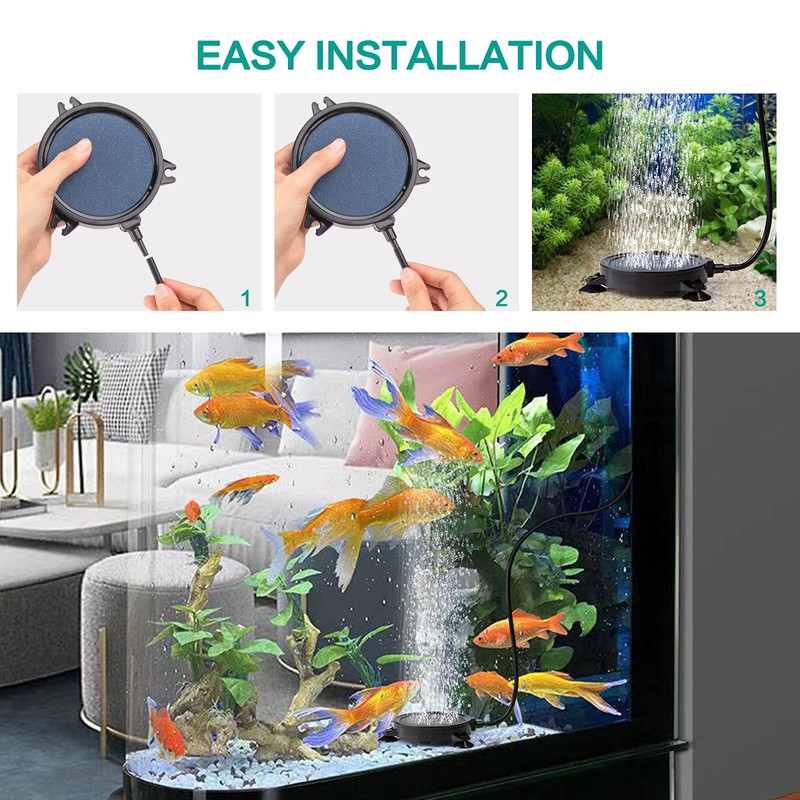 101 PCS 4 Inch Air Stone Disc Bubble Diffuser with