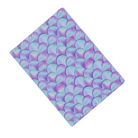 Beautiful Mermaid Scale Passport Cover PU Leather Travel Passport Holder Case Wallet for Women Girls