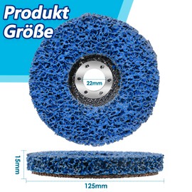 Pack of 5 125 mm CSD Disc, Grinding Disc, Coarse Cleaning Disc, Nylon Fabric Disc, Sanding Discs for Angle Grinder, Cleaning, Removing Paint, Rust, Welds and Oxidation