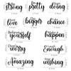 12 Pieces Vinyl Quotes Stickers Inspirational Decals Inspirational Saying Home