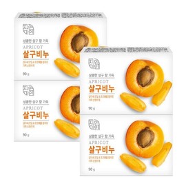Mugunghwa 무궁화 자연미인 살구비누 90g x4개 Mugunghwa Natural Beauty Apricot Soap 90g x4 pieces
