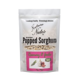 Nature Nate’s Popped Sorghum, Rosemary & Garlic - Sorghum, Keto & Gluten Free, Healthy Snacks, Better Than Popcorn, Made in USA - 5 Ounce (Pack of 6)