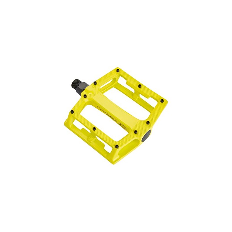 Reverse Super Shape 3D Flat Fahrrad Pedal gelb