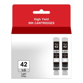 Mintink CLI-42 Light Gray Ink Cartridge Replacement for CLI42 CLI 42LGY Light Gray Ink Work for Pro-100 Pro-100S Printer(CLI-42LGY Ink Tank, 2-Pack)