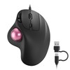 Nulea M509 Trackball Mouse Wired, Ergonomic Design, Easy Thumb Control,