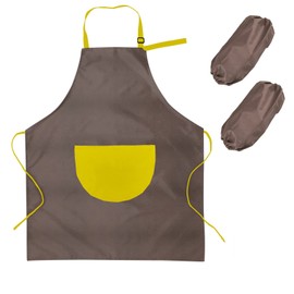 Eskvom Kids Art Apron for Painting, Adjustable Thick & Waterproof Kitchen Apron, Fit for Age 3-10 Years Boys and Girls