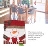 Xmas Dinner Chair Back Covers Easy To Install Soft Anti