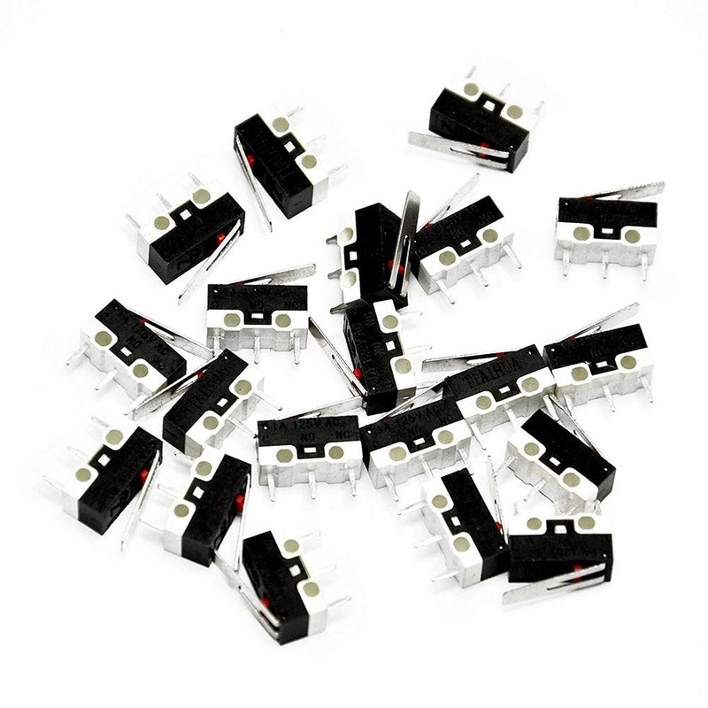 Youmile 20PACK Micro Switch AC 1A 125V 3Pin SPDT NO+NC