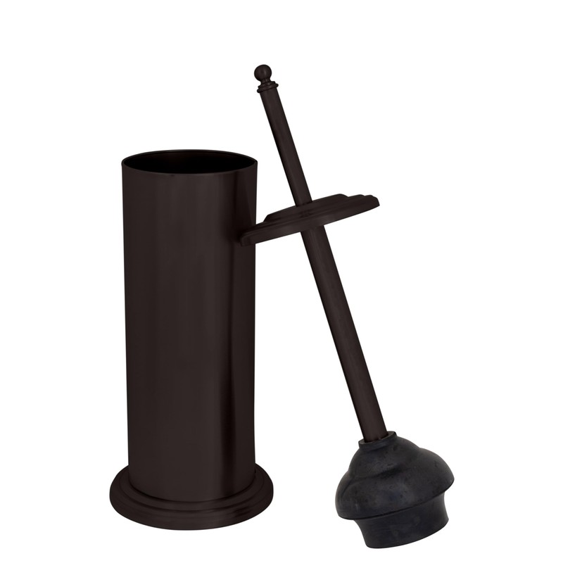 Bath Bliss Bathroom Accessories 3 Piece Trash Can, Plunger &