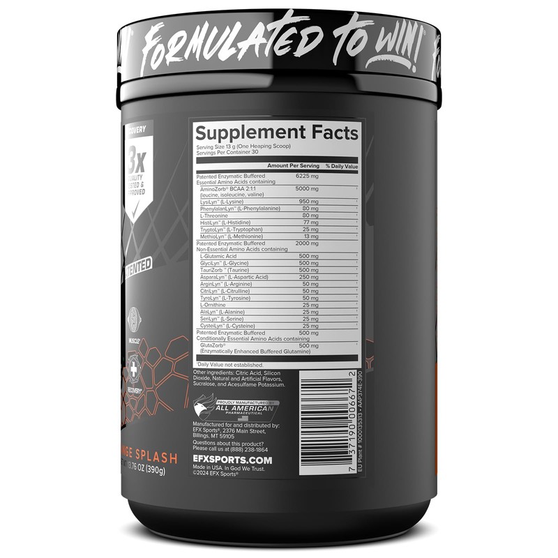 EFX Sports Aminozorb Elite 21 | PH-Correct, Full Spectrum Aminos