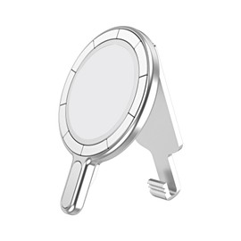 BAISRKE Magnetic Belt Clip Phone Holder, Strong Magnetic Waist Clip Compatible with Phone Cases, Portable & Versatile Accessory for Travel & Outdoor Use (Silver)