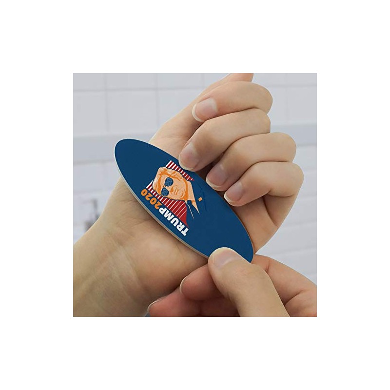 Gold Trump 2020 Double-Sided Oval Nail File Emery Board Set