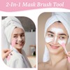 6pcs Face Mask Applicator, Reusable Mask Brushes for Facials, Silicone