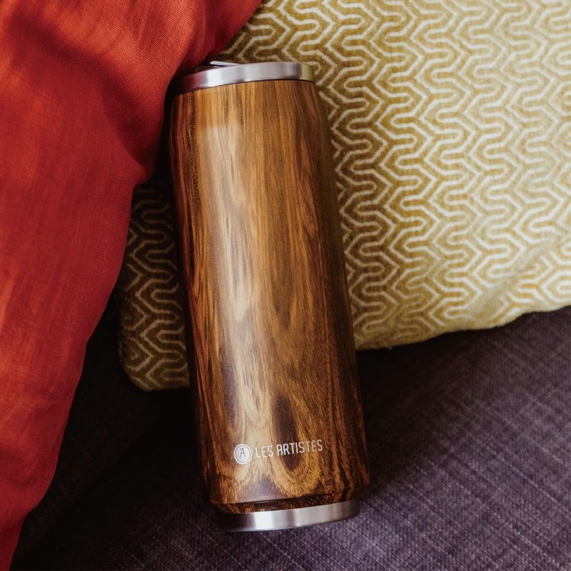 Les Aristes Paris Pull Can'It Wooden Water Bottle, 500 ml