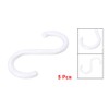 uxcell Plastic S Shape Hooks Hangers Clasp for Home Organization