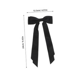 Baluue Navy Blue Bow Hair Clip Large Bowknot Ribbon Hairpin for Women Stylish Hair Accessory