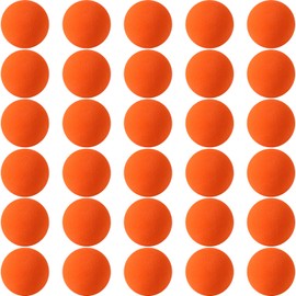 kymqlyw 30 Pcs Orange Mini Soft Foam Balls Assorted Play Balls Lightweight Mini Play Balls Sponge Balls for Crafts Birthday Party Favors Bag Gifts Fillers Carnival Prizes Gift for Classroom (Orange)