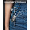 MecArmy EI2 Titanium EDC Keychain Ear Pick, Ultra-Light Earwax Removal
