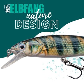 Set of 4Elbfang Natural Minnow Lure Predatory Fish Pike Fishing Lure