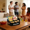 Fabric Snack Organiser with Handles and 5 Compartments in Black