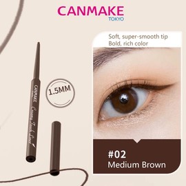 CANMAKE Creamy Touch Liner 1.5mm 0.09 g Eyeliner Lipliner Makeup Cosmetic:_02 Medium Brown