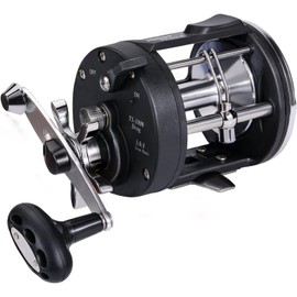 Sougayilang Trolling Reel, Level Wind Fishing Reel, Conventional Reel for Salmon and Catfish-40R