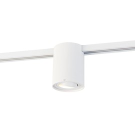 Qazqa - Modern Modern 1-Phase Track Spot I Spotlight I Ceiling Spotlight I Ceiling Spotlight I Lamp I Light White - Rondoo Up I Living Room I Bedroom - Steel Round - LED Suitable for GU10