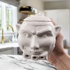 Kwirkworks Spooky Dracula Garlic Pot - Unique Ceramic Container with