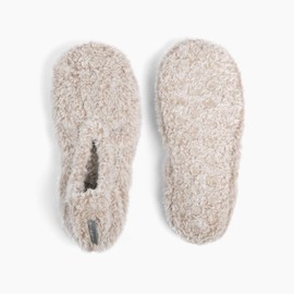 Brookstone Plush Footies - Slippers with Memory Foam Insole - Ultra-Soft Sherpa Footies for Indoor Wear, Non-Skid Sole, One-Size-Fits-Most, Machine Washable Slippers for Women