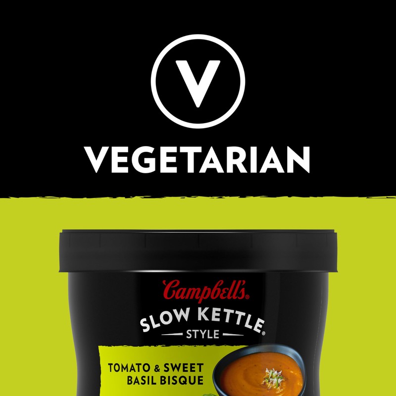 Campbell's Slow Kettle Style Tomato & Sweet Basil Bisque, 15.5