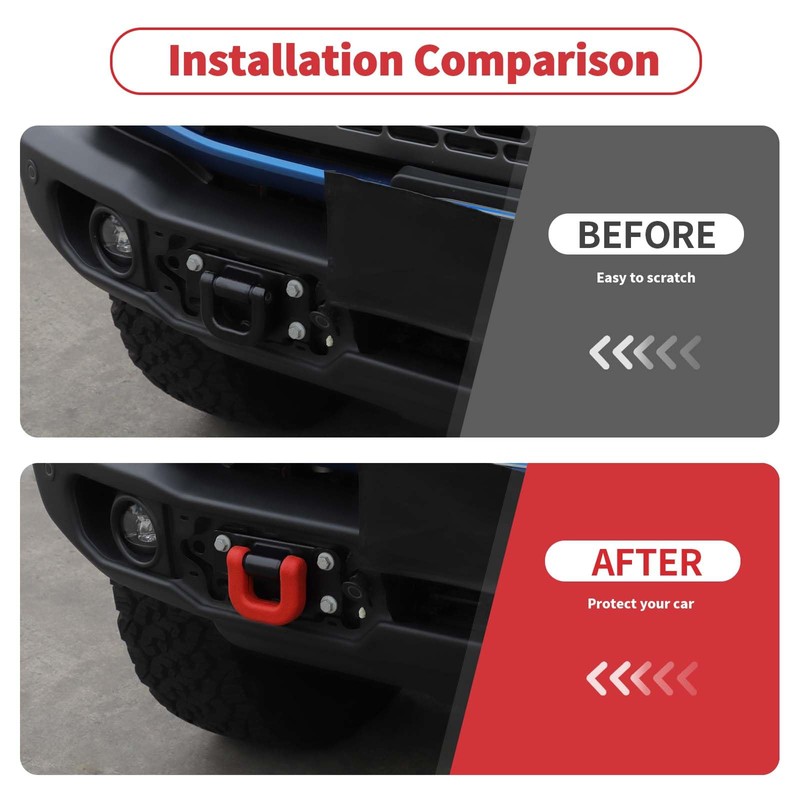 Linskip for Capable Steel Bumper Tow Hook Covers Fit for