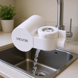 Horizontal Kitchen Sink Water Filter Faucet Mount Water Purifier Model D0100X37AGX for Kitchen UseDefault: Default