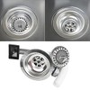 Qrity Kitchen Sink Waste Kit 110mm, Stainless Steel and PVC