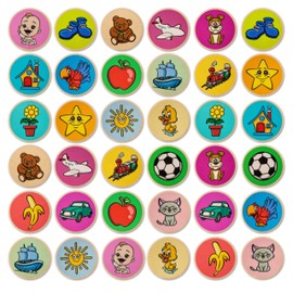 Cottify Montessori-Inspired Wooden Matching Game for Toddlers 2-4 Years - Durable, Scratch-Resistant 36 Card Set, Includes Carry Bag - Memory Game for Toddlers 2-4 Years - Learning The First Words