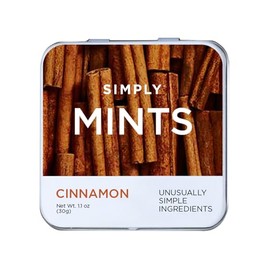Simply Mints | mentas naturales para respirar canela | Paquete de seis (270 piezas en total) | Hecho con aceite de canela real, sin ingredientes artificiales