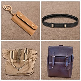 200 piezas (50 juegos) Kit de cierre a presión de 15 mm (15 mm) Broches de botón a presión para broches de piel y cierres para broches de piel inoxidable para bolsa, jeans, ropa, tela (negro + bronce)