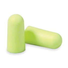 Disposable Uncorded Ear Plugs, Medium, Yellow Neons, Bullet Shape, NRR 33 dB, 200 Pairs