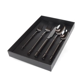 Premium 5-teiliges Besteckset – schlichte Eleganz und Funktionalität für jeden Anlass (schwarz)