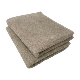 Repeat Sign (:re) Towel, Skin-friendly, Organic Cotton, Big Face Towel, 15.7 x 39.4 inches (40 x 100 cm), Set of 2, Same Color Set, Water Absorbent, Thin, 100% Cotton