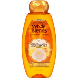 Garnier Whole Blends Shampoo with Moroccan Argan & Camellia Oils Extracts, 22 Fl Oz (Pack of 1), Moroccan Argan & Camelilia Oils