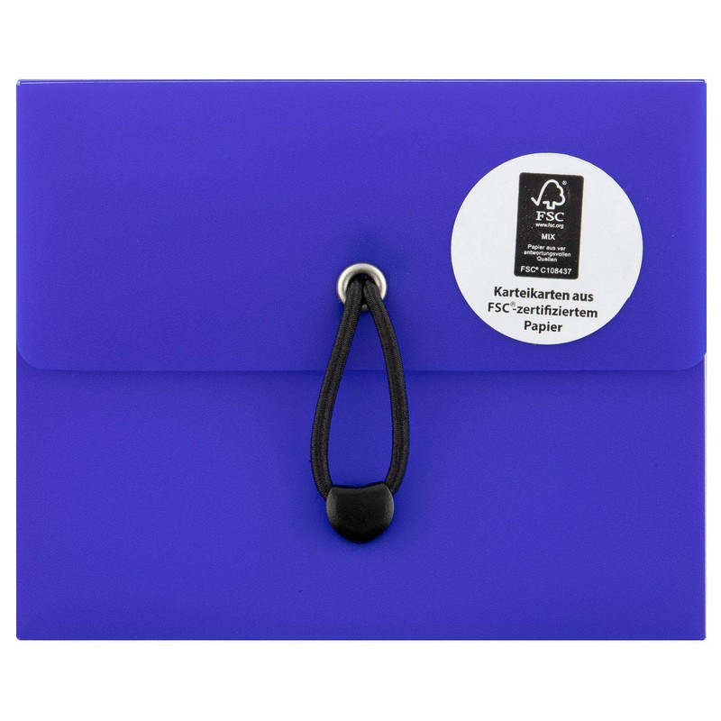 Stylex 49100 Index Card Box DIN A7 with 5 Compartments