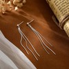 NECOCY Dangle Silver Earrings for Women Dangling Dangly Long Hanging